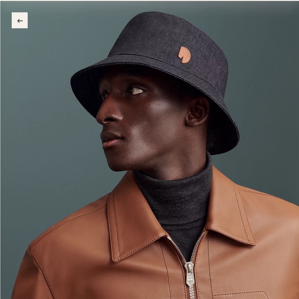 NEW with tags Hermes Denim Bucket Hat